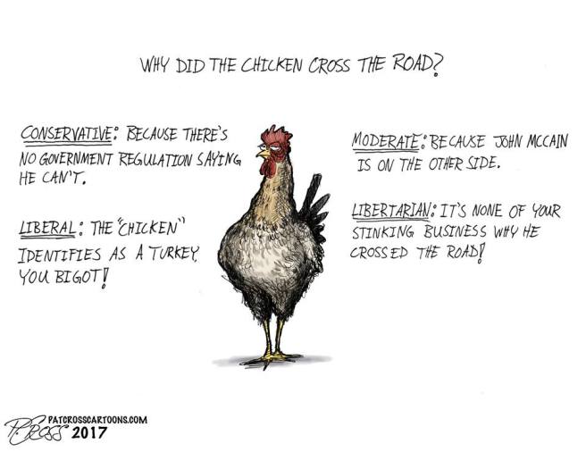 Why did the chicken cross the road